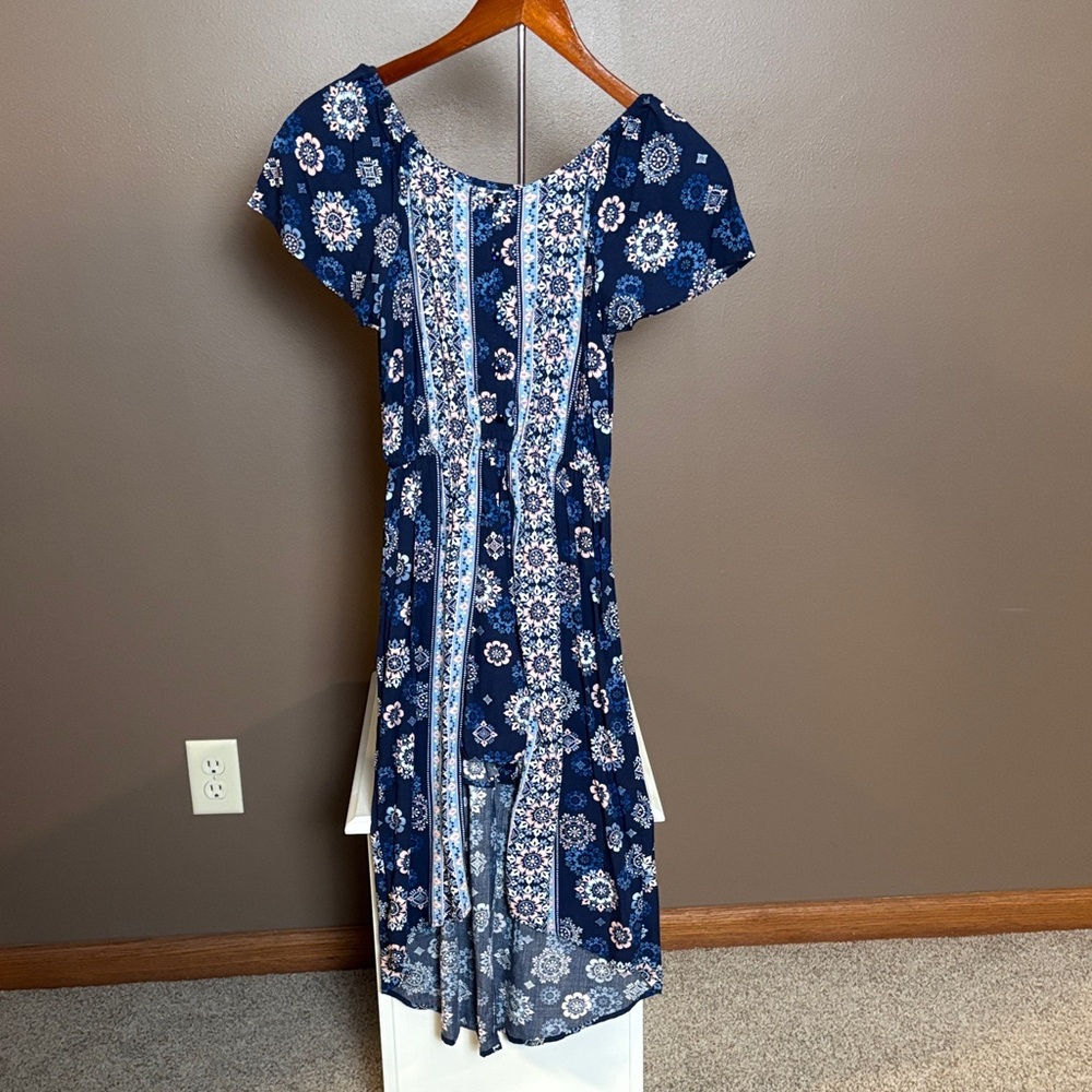 Justice Navy Floral Dress